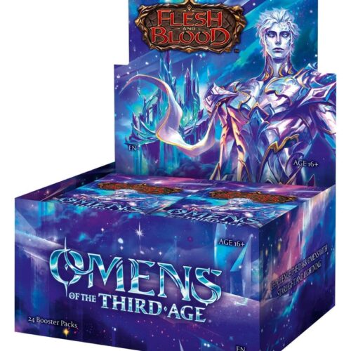 Flesh and Blood TCG: Omens of the Third Age Booster Display (24) English Version.