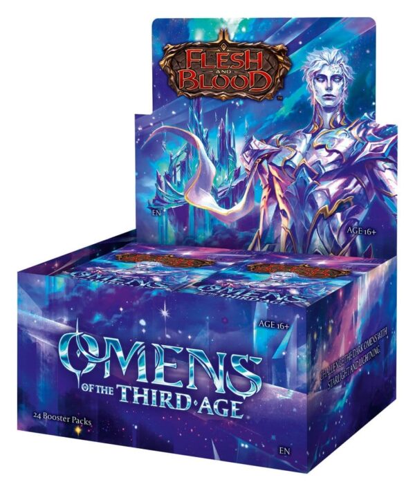 Flesh and Blood TCG: Omens of the Third Age Booster Display (24) English Version.