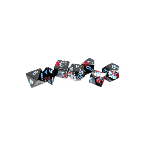 Chessex – 7 Dice Polyhedral Set Brush Dark Side