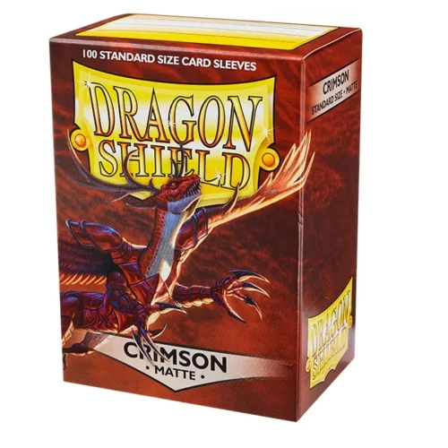 Dragon Shield Matte Sleeves Standard Size Crimson